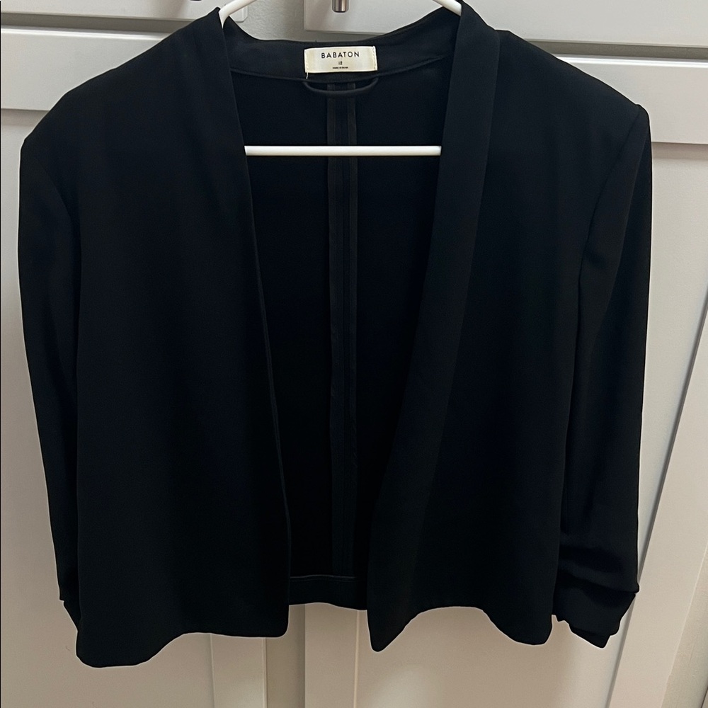 Aritzia Black Open-Front Jacket - Picture 2 of 3